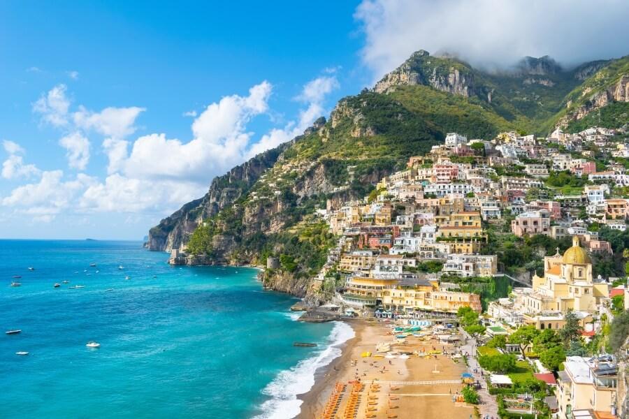 Positano on the Amalfi Coast in Italy