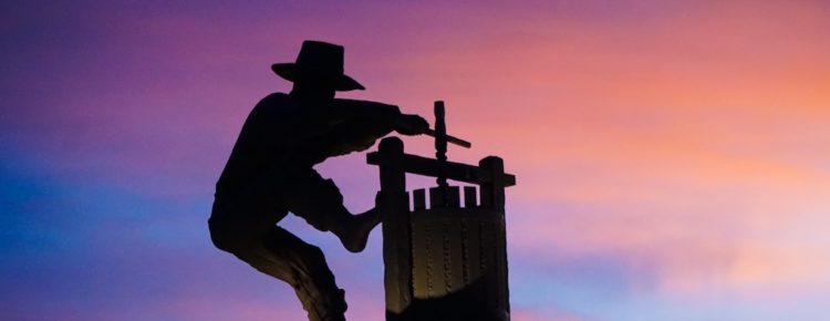The Grape Crusher Statue, Napa Valley, USA
